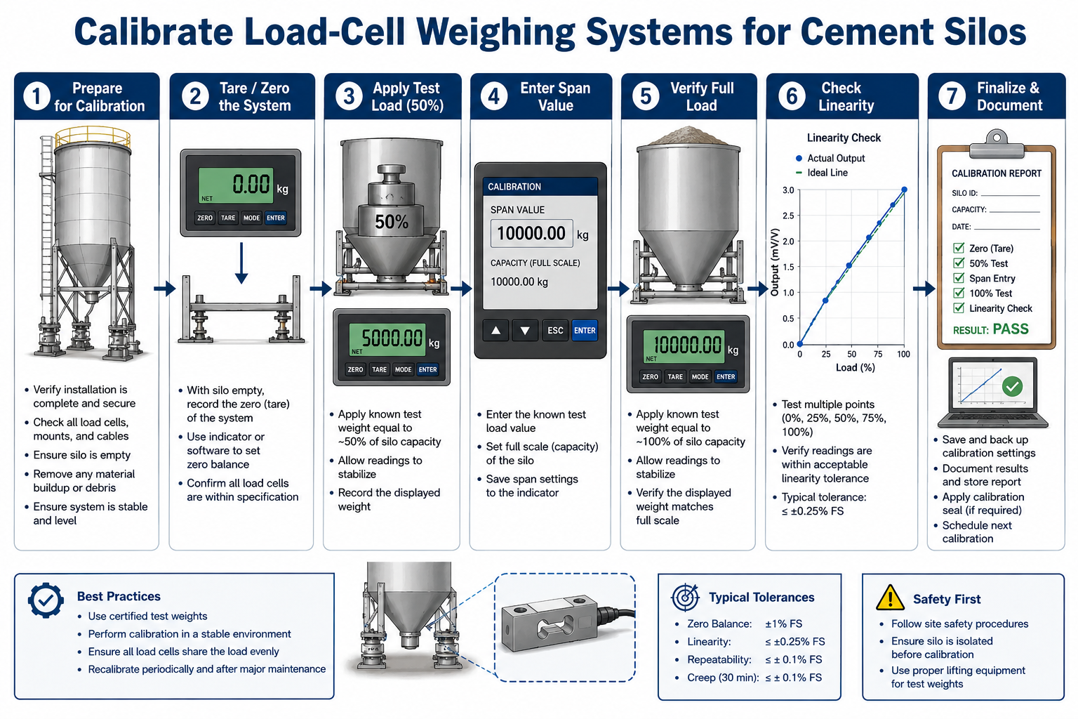 How to Calibrate Load-Cell Weighing Systems for Cement Silos: An Automation Engineer's Blueprint